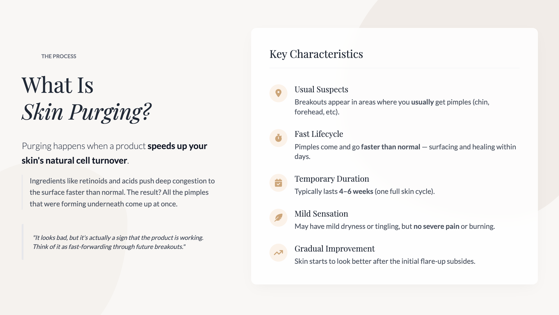 What Is Skin Purging - Key Characteristics